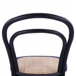 ΞΥΛΙΝΗ ΚΑΡΕΚΛΑ ΒΙΕΝΝΗΣ ALIYAH ΣΤΟΙΒΑΖΟΜΕΝΗ ΑΠΟ ΞΥΛΟ ΟΞΙΑΣ ΣΕ ΜΑΥΡΟ ΜΑΤ HM8644.02 45x54x89 cm