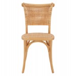 ΚΑΡΕΚΛΑ ΞΥΛΙΝΗ LIBERTY ΜΕ ΠΛΕΞΗ RATTAN ΣΕ ΦΥΣΙΚΗ ΑΠΟΧΡΩΣΗ HM8752.01 49x54x89 εκ.