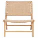 ΠΟΛΥΘΡΟΝΑ εσωτερικού χώρου HM8917.01 ANIKA ΞΥΛΙΝΗ ΜΕ ΠΛΕΞΗ ΣΧΟΙΝΙ 67,5x75x73,5Yεκ.