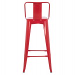 ΣΚΑΜΠΟ BAR ME ΠΛΑΤΗ ΜΕΤΑΛΛΙΚΟ MELITA-PRO HM8643.44 ΚΟΚΚΙΝΟ 42x42x100Υεκ.