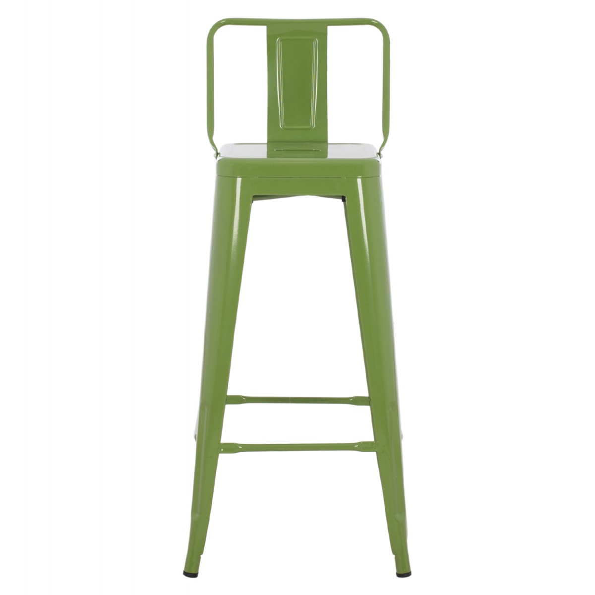 ΣΚΑΜΠΟ BAR ME ΠΛΑΤΗ ΜΕΤΑΛΛΙΚΟ MELITA-PRO HM8643.53 LIGHT OLIVE GREEN 42x42x100Υεκ.