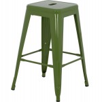 ΣΚΑΜΠΟ ΜΕΣΑΙΟΥ ΥΨΟΥΣ ΜΕΤΑΛΛΙΚΟ MELITA-PRO HM8573.53 ΣΕ LIGHT OLIVE GREEN 43x43x67Υεκ.