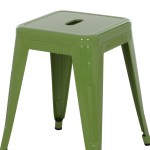 ΣΚΑΜΠΟ ΜΕΤΑΛΛΙΚΟ MELITA HM0096.53 ΣΕ LIGHT OLIVE GREEN ΧΡΩΜΑ 37x37x45Υεκ.