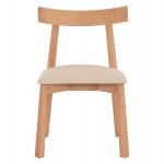 KΑΡΕΚΛΑ ΤΡΑΠΕΖΑΡΙΑΣ OSORIO HM18335.11 RUBBERWOOD ΦΥΣΙΚΟ-ΕΚΡΟΥ PU 51x55x74Υεκ