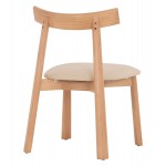 KΑΡΕΚΛΑ ΤΡΑΠΕΖΑΡΙΑΣ OSORIO HM18335.11 RUBBERWOOD ΦΥΣΙΚΟ-ΕΚΡΟΥ PU 51x55x74Υεκ