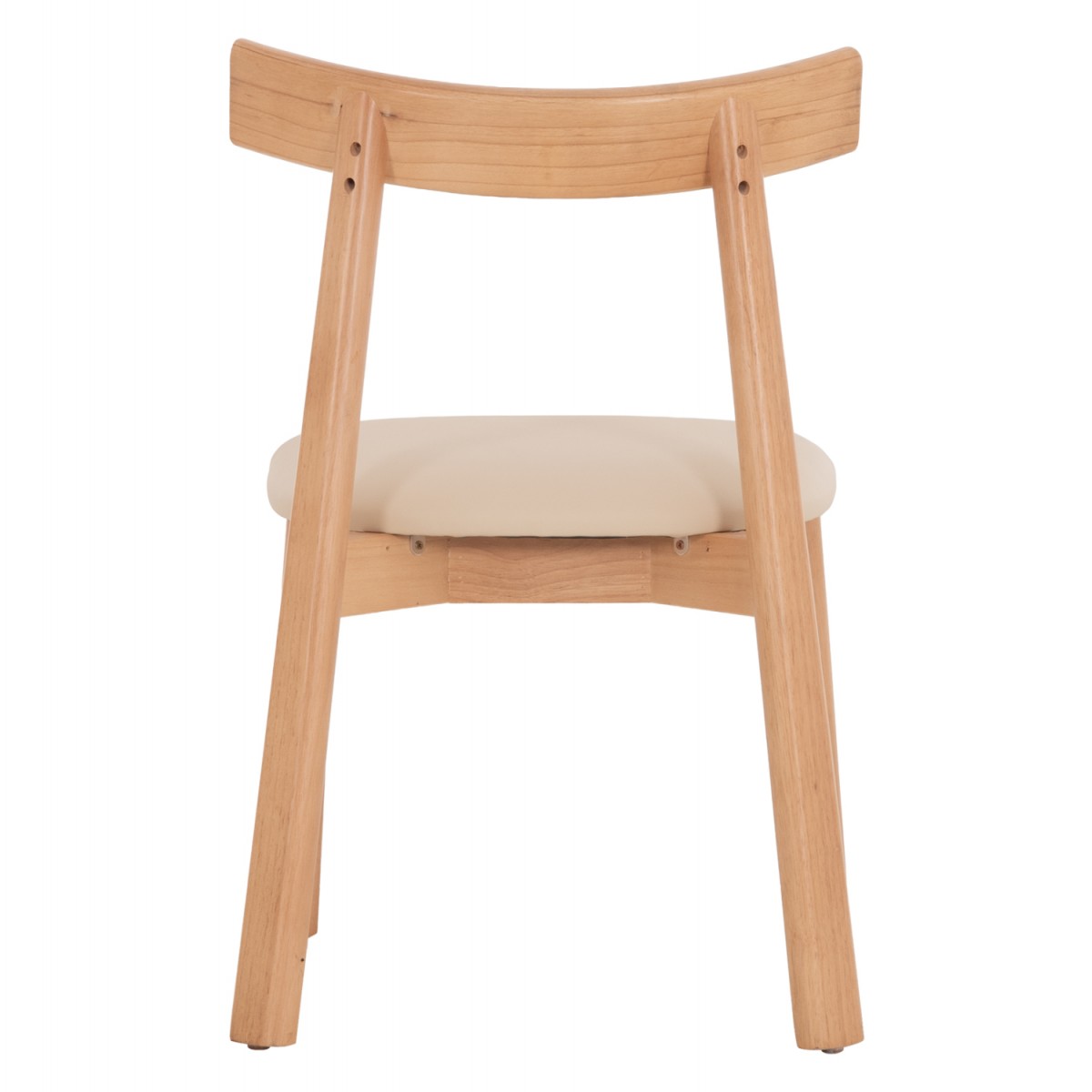 KΑΡΕΚΛΑ ΤΡΑΠΕΖΑΡΙΑΣ OSORIO HM18335.11 RUBBERWOOD ΦΥΣΙΚΟ-ΕΚΡΟΥ PU 51x55x74Υεκ
