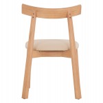 KΑΡΕΚΛΑ ΤΡΑΠΕΖΑΡΙΑΣ OSORIO HM18335.11 RUBBERWOOD ΦΥΣΙΚΟ-ΕΚΡΟΥ PU 51x55x74Υεκ