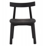 KΑΡΕΚΛΑ ΤΡΑΠΕΖΑΡΙΑΣ OSORIO HM18335.02 RUBBERWOOD & ΣΧΟΙΝΙ ΣΕ ΜΑΥΡΟ 51x55x74Υεκ