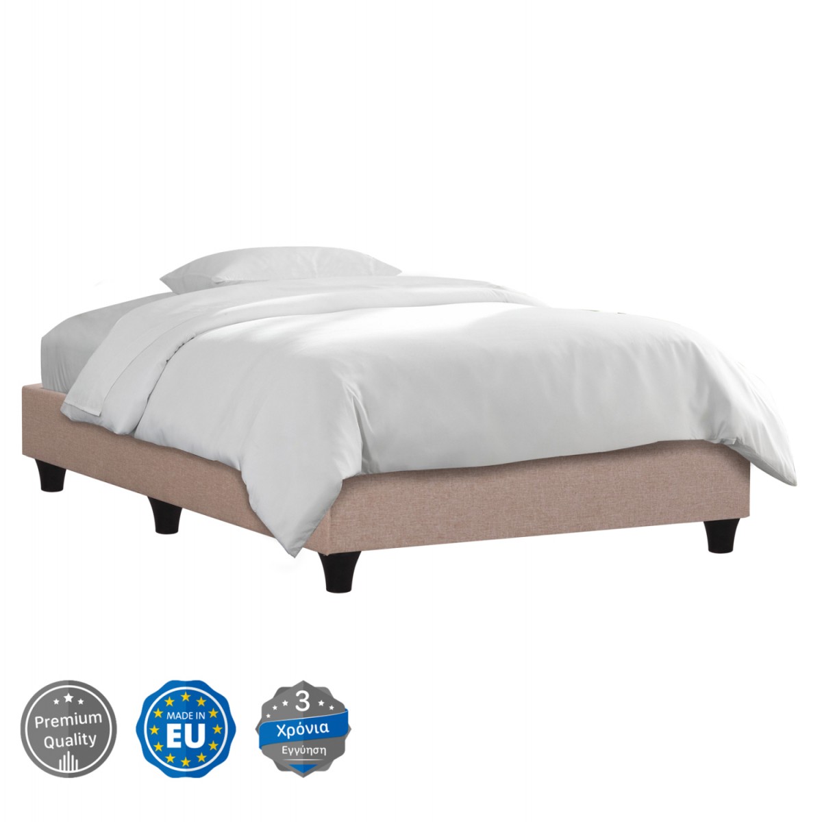 ΚΡΕΒΑΤΙ-ΥΠΟΣΤΡΩΜΑ SIGGY HM722.30 ΧΩΡΙΣ ΑΠΟΘ.ΧΩΡΟ--ΜΠΕΖ ΥΦΑΣΜΑ--ΓΙΑ 90Χ200εκ.