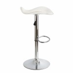 ΣΚΑΜΠΩ ΜΠΑΡ GANNA HM201.02 ΛΕΥΚΟ ΤΕΧΝΟΔΕΡΜΑ ΜΕ ΑΜΟΡΤΙΣΕΡ 45χ45χ82