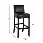 ΣΚΑΜΠΩ ΜΠΑΡ ΟΞΙΑ ΜΕ ΠΛΑΤΗ ΜΕ PVC ΚΑΦΕ RODOS VEGGE HM299 44x52,5x111 εκ.