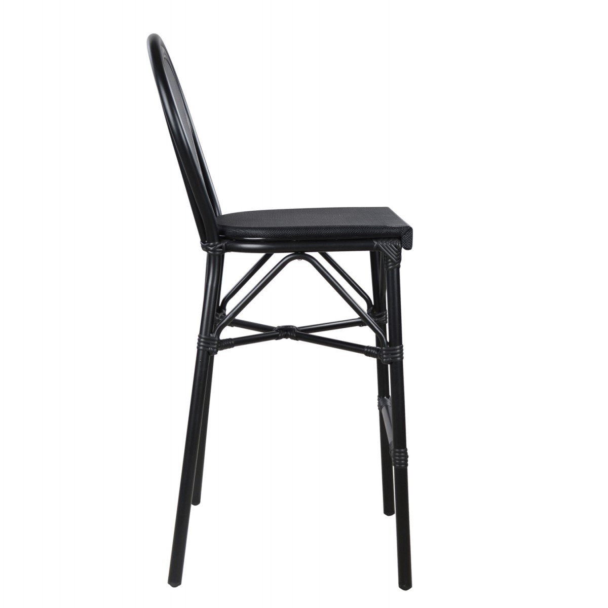 ΣΚΑΜΠΟ ΑΛΟΥΜΙΝΙΟΥ AZARIA HM5060 BAMBOO LOOK ΜΑΥΡΟ ΜΕ TEXTLINE 44x52x115Υεκ.