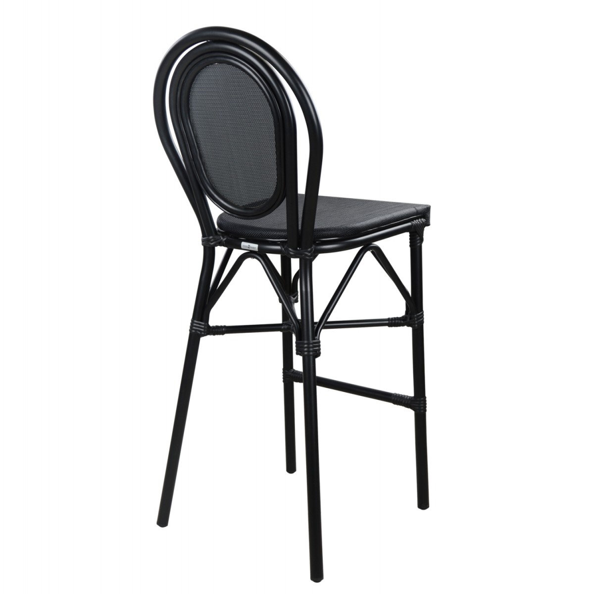 ΣΚΑΜΠΟ ΑΛΟΥΜΙΝΙΟΥ AZARIA HM5060 BAMBOO LOOK ΜΑΥΡΟ ΜΕ TEXTLINE 44x52x115Υεκ.