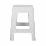 ΣΚΑΜΠΟ ΤΕΤΡΑΓΩΝΟ RATTAN ΛΕΥΚΟ HM5448.03