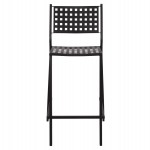 ΣΚΑΜΠΟ ΜΠΑΡ ΜΕΤΑΛΛΙΚΟ OLYMPIAS HM5528.01 ΣΕ ΜΑΥΡΗ ΑΠΟΧΡΩΣΗ 47x58x111 εκ.