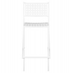 ΣΚΑΜΠΟ ΜΠΑΡ ΜΕΤΑΛΛΙΚΟ OLYMPIAS HM5528.02 ΣΕ ΛΕΥΚΗ ΑΠΟΧΡΩΣΗ 47x58x111 εκ.