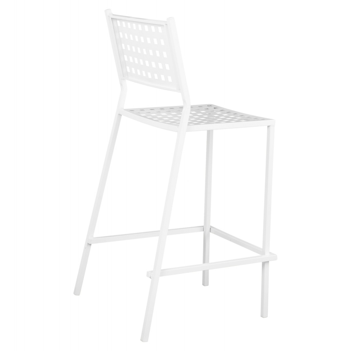 ΣΚΑΜΠΟ ΜΠΑΡ ΜΕΤΑΛΛΙΚΟ OLYMPIAS HM5528.02 ΣΕ ΛΕΥΚΗ ΑΠΟΧΡΩΣΗ 47x58x111 εκ.