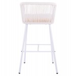 ΣΚΑΜΠΟ BROGAN ΜΕ ΜΕΤΑΛΛΙΚΟ ΣΚΕΛΕΤΟ ΚΑΙ ΣΧΟΙΝΙ ΛΕΥΚΟ HM5714.03 46x54x101 εκ.