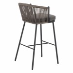 ΣΚΑΜΠΟ BROGAN ΜΕ ΜΕΤΑΛΛΙΚΟ ΣΚΕΛΕΤΟ ΚΑΙ ΣΧΟΙΝΙ ΓΚΡΙ HM5714.01 53x42x101 εκ.