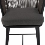 ΣΚΑΜΠΟ BROGAN ΜΕ ΜΕΤΑΛΛΙΚΟ ΣΚΕΛΕΤΟ ΚΑΙ ΣΧΟΙΝΙ ΓΚΡΙ HM5714.01 53x42x101 εκ.