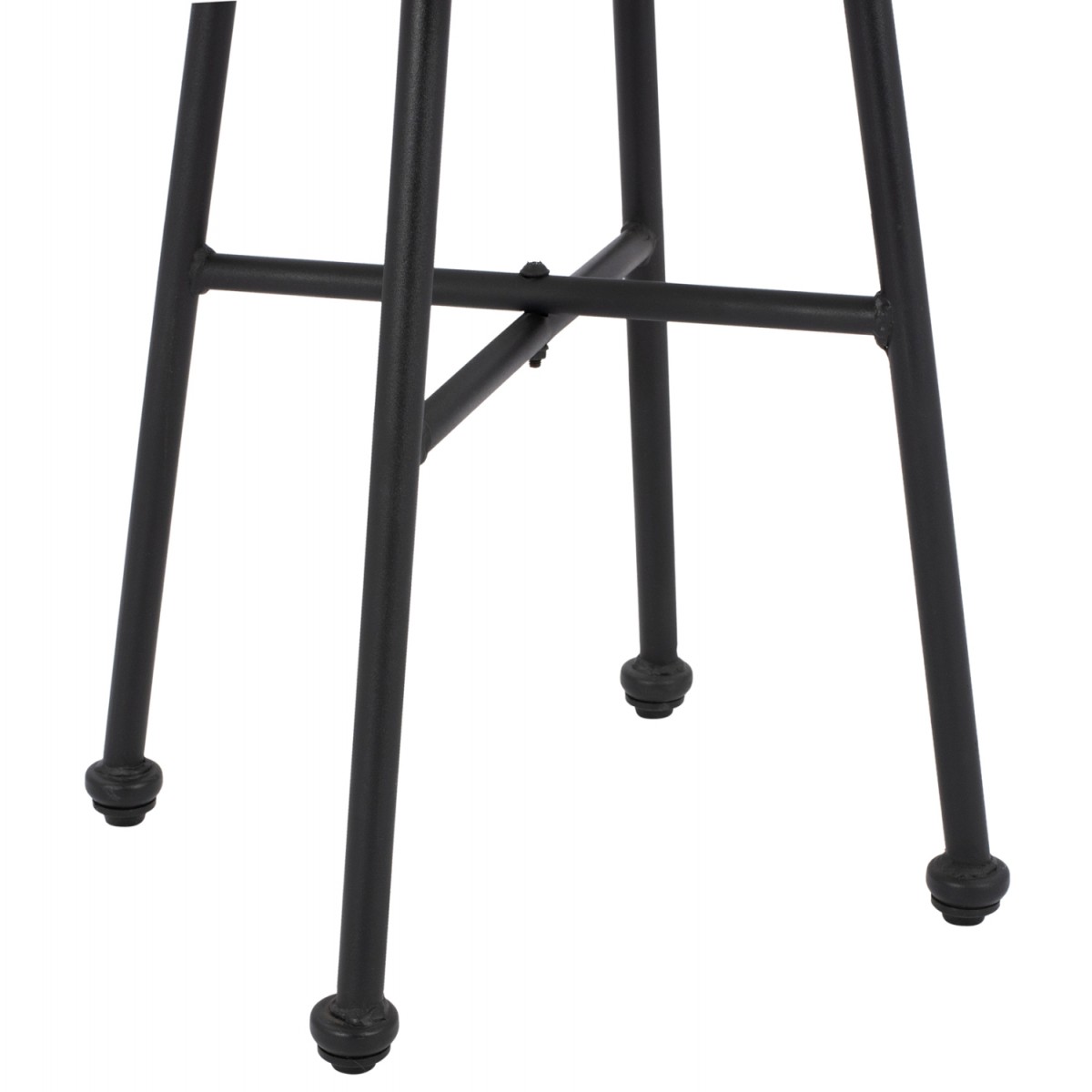 ΤΡΑΠΕΖΙ ΜΕΤΑΛΛΙΚΟ SPENCER HM5716 ΜΕ WICKER ΜΠΕΖ Φ48,5x51 εκ.