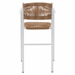 ΣΚΑΜΠΟ ΑΛΟΥΜΙΝΙΟΥ ΛΕΥΚΟ ΜΕ ΣΧΟΙΝΙ ΡΕ ΜΠΕΖ HM5785.01 56x59x107 εκ.