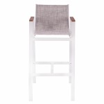 ΣΚΑΜΠΟ ΜΠΑΡ ΑΛΟΥΜΙΝΙΟΥ ΛΕΥΚΟ ΜΕ POLYWOOD 52 x 58 x 108 εκ. HM5790.01