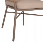 ΠΟΛΥΘΡΟΝΑ ΑΛΟΥΜΙΝΙΟΥ ΜΟΚΑ ΕΠΑΓΓΕΛΜ. RATTAN & ΜΑΞΙΛΑΡΙ ΜΠΕΖ HM5863.02 60x56x84 εκ.