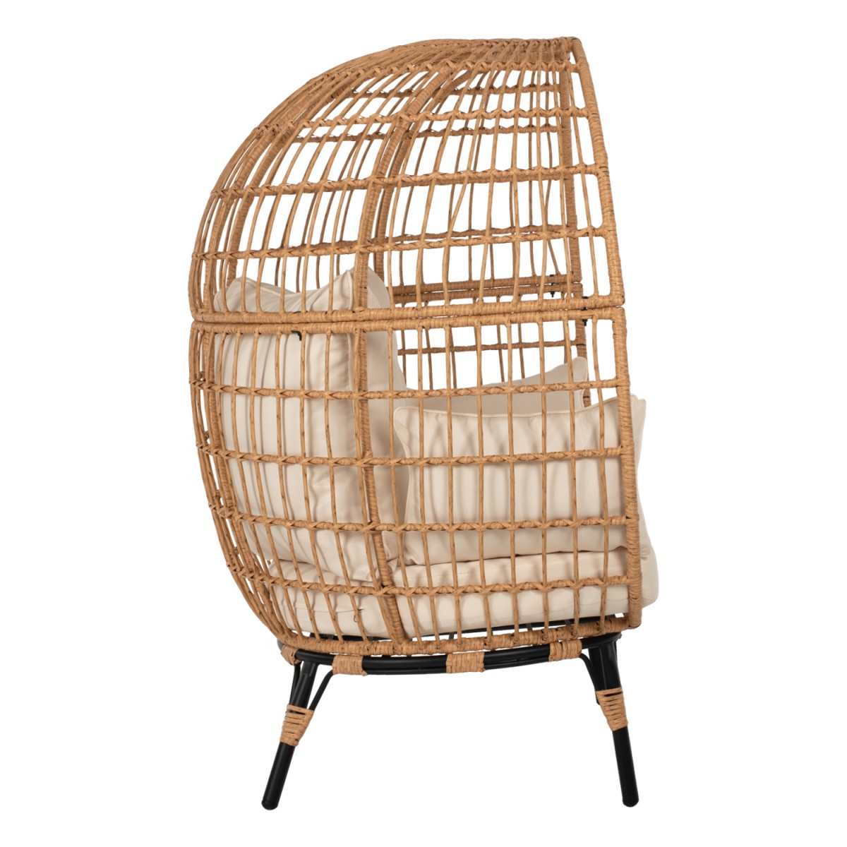 ΠΟΛΥΘΡΟΝΑ ΦΩΛΙΑ MIAMI 2 ΑΤΟΜΩΝ ΤΥΠΟΥ RATTAN HM5870.01 130x80x157Υ εκ.