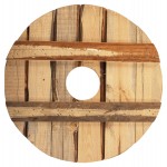 ΤΡΑΠΕΖΑΚΙ ΟΜΠΡΕΛΑΣ Φ40 ΞΥΛΟ ΠΕΥΚΟΥ ΜΕ ΥΠΟΣΤΗΡΙΓΜΑΤΑ HM6108