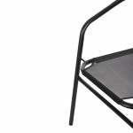 ΠΟΛΥΘΡΟΝΑ ΕΞ.ΧΩΡΟΥ LEDAN HM5977.03 ΜΕΤΑΛΛO & TEXTILENE ΜΑΥΡΟ 55x58x72Υεκ.