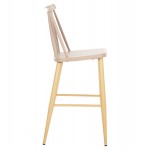 ΣΚΑΜΠΟ ΜΠΑΡ ΜΕΣ.ΥΨΟΥΣ VANESSA HM9300.25 ΚΑΠΟΥΤΣΙΝΟ PP & ΠΟΔΙΑ ΟΨΗ ΞΥΛΟΥ 45,5x46x97Υεκ