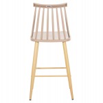 ΣΚΑΜΠΟ ΜΠΑΡ ΜΕΣ.ΥΨΟΥΣ VANESSA HM9300.25 ΚΑΠΟΥΤΣΙΝΟ PP & ΠΟΔΙΑ ΟΨΗ ΞΥΛΟΥ 45,5x46x97Υεκ