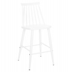 ΣΚΑΜΠΟ ΜΠΑΡ ΜΕΣΑΙΟΥ ΥΨΟΥΣ VANESSA HM9300.11 ΠΟΛΥΠΡΟΠΥΛΕΝΙΟ & ΜΕΤΑΛΛΟ-ΛΕΥΚΟ 45,5x46x97Υεκ