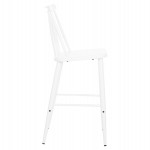 ΣΚΑΜΠΟ ΜΠΑΡ ΜΕΣΑΙΟΥ ΥΨΟΥΣ VANESSA HM9300.11 ΠΟΛΥΠΡΟΠΥΛΕΝΙΟ & ΜΕΤΑΛΛΟ-ΛΕΥΚΟ 45,5x46x97Υεκ