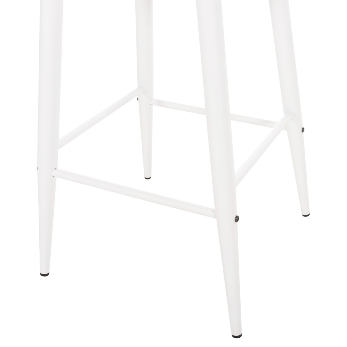 ΣΚΑΜΠΟ ΜΠΑΡ ΜΕΣΑΙΟΥ ΥΨΟΥΣ VANESSA HM9300.11 ΠΟΛΥΠΡΟΠΥΛΕΝΙΟ & ΜΕΤΑΛΛΟ-ΛΕΥΚΟ 45,5x46x97Υεκ