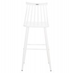 ΣΚΑΜΠΟ ΜΠΑΡ ΨΗΛΟ VANESSA HM8459.11 ΛΕΥΚΟ PP & ΛΕΥΚΑ ΜΕΤΑΛ.ΠΟΔΙΑ 47x48,5x107Υεκ.