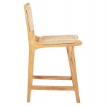 ΣΚΑΜΠΟ ΜΠΑΡ ΜΕ ΠΛΑΤΗ NESHA HM9381.11 ΞΥΛΟ ΤΕΑΚ & ΣΧΟΙΝΙ VIRO VIRO 46x48,5x96Υεκ.