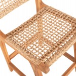 ΣΚΑΜΠΟ ΜΠΑΡ ΜΕ ΠΛΑΤΗ NESHA HM9381.11 ΞΥΛΟ ΤΕΑΚ & ΣΧΟΙΝΙ VIRO VIRO 46x48,5x96Υεκ.