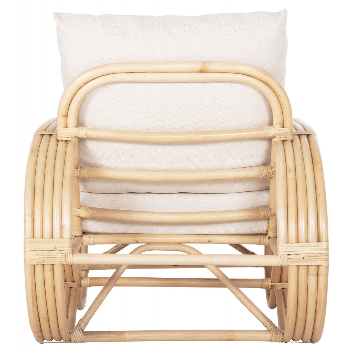 ΠΟΛΥΘΡΟΝΑ BARONESS HM9813 ΦΥΣΙΚΟ RATTAN ΚΑΙ ΛΕΥΚΑ ΜΑΞΙΛΑΡΙΑ 81x90x92Yεκ.