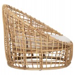 ΠΟΛΥΘΡΟΝΑ ENTO HM9814 RATTAN ΣΕ ΦΥΣΙΚΟ-ΜΠΕΖ ΜΑΞΙΛΑΡΙ 85x75x67Yεκ.