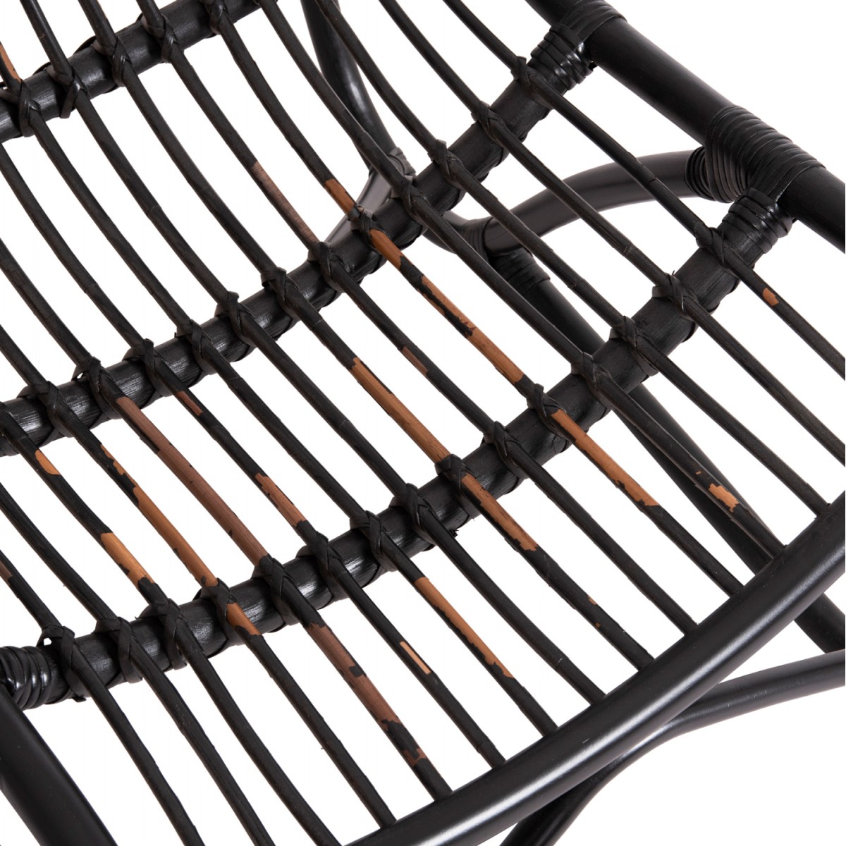 ΠΟΛΥΘΡΟΝΑ GRINN HM9815.02 ΡΑΒΔΟΙ RATTAN ΣΕ ΜΑΥΡΟ--Β' ΔΙΑΛΟΓΗΣ 56,5x73,5x79,5Υεκ.