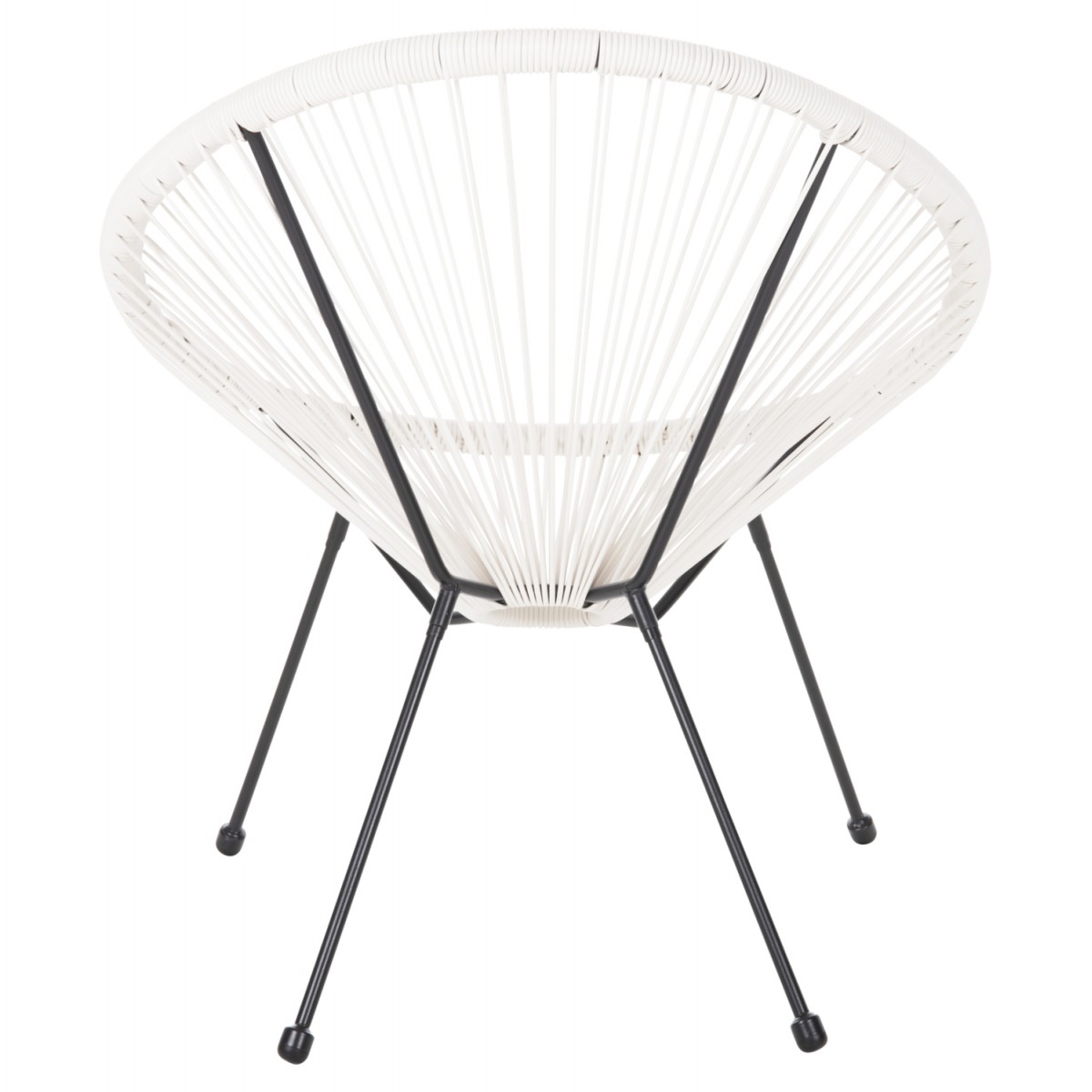 ΠΟΛΥΘΡΟΝΑ HM5872.12 ΤΥΠΟΥ ΦΩΛΙΑ ΜΕΤΑΛ. ACAPULCO ΜΑΥΡΗ-ΛΕΥΚΟ ΣΥΝΘ.RATTAN 71x72x80Υεκ