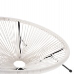 ΠΟΛΥΘΡΟΝΑ HM5872.12 ΤΥΠΟΥ ΦΩΛΙΑ ΜΕΤΑΛ. ACAPULCO ΜΑΥΡΗ-ΛΕΥΚΟ ΣΥΝΘ.RATTAN 71x72x80Υεκ