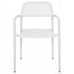 ΠΟΛΥΘΡΟΝΑ ΑΛΟΥΜΙΝΙΟΥ RONNY HM5998.02 ΛΕΥΚΟΣ ΣΚΕΛΕΤΟΣ & ΛΕΥΚΟ TEXTILENE 53x51x80Υεκ.