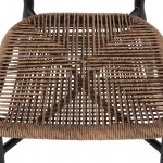 ΚΑΡΕΚΛΑ ΕΞ.ΧΩΡΟΥ EULO HM6049.02 ΑΛΟΥΜΙΝΙΟ ΣΕ ΜΑΥΡΟ -ΣΥΝΘΕΤΙΚΟ RATTAN