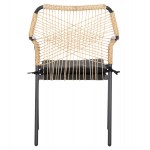 ΠΟΛΥΘΡΟΝΑ ΑΛΟΥΜΙΝΙΟΥ TROTTER HM5865.11 ΣΚΟΥΡΟΣ ΓΚΡΙ ΣΚΕΛΕΤΟΣ ΜΕ WICKER ΜΠΕΖ & ΜΑΥΡΟ ΜΑΞΙΛΑΡΙ