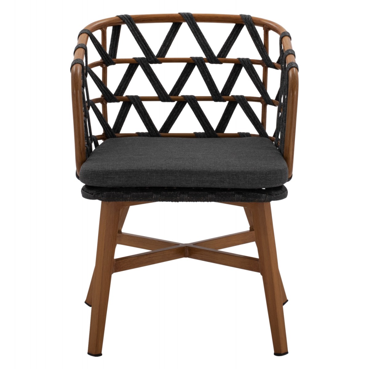 ΠΟΛΥΘΡΟΝΑ ΑΛΟΥΜΙΝΙΟΥ RICKO HM5782.11 ΚΑΦΕ ΣΚΕΛΕΤΟΣ-ΓΚΡΙ ΚΟΡΔΟΝΙ 58x59x78Υ εκ.