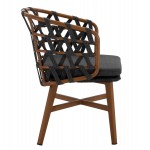 ΠΟΛΥΘΡΟΝΑ ΑΛΟΥΜΙΝΙΟΥ RICKO HM5782.11 ΚΑΦΕ ΣΚΕΛΕΤΟΣ-ΓΚΡΙ ΚΟΡΔΟΝΙ 58x59x78Υ εκ.