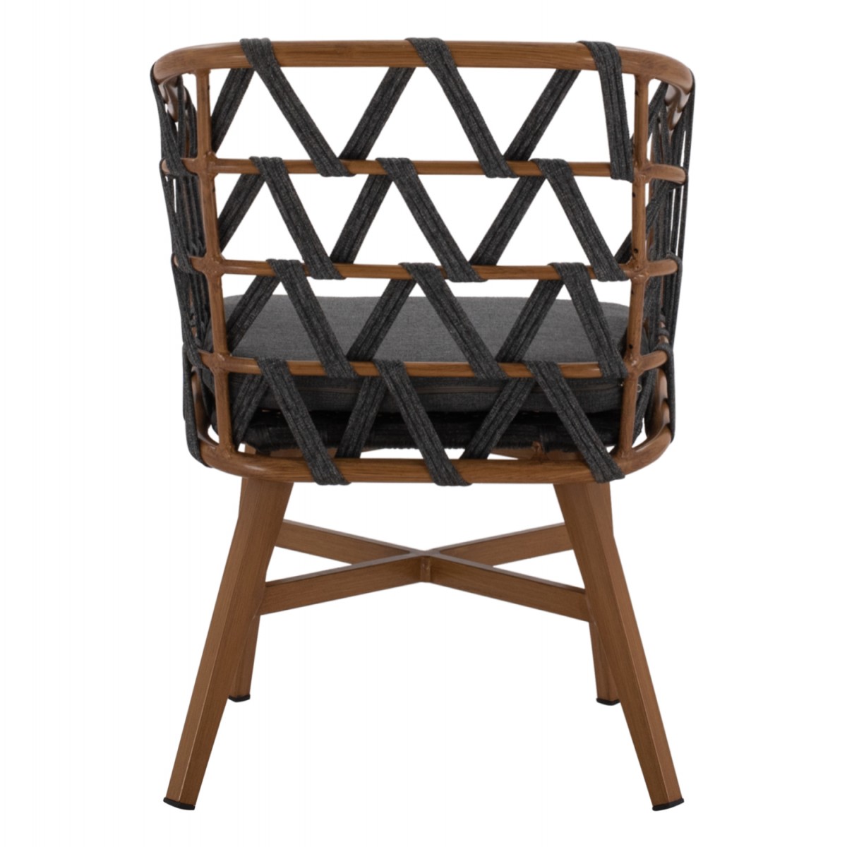 ΠΟΛΥΘΡΟΝΑ ΑΛΟΥΜΙΝΙΟΥ RICKO HM5782.11 ΚΑΦΕ ΣΚΕΛΕΤΟΣ-ΓΚΡΙ ΚΟΡΔΟΝΙ 58x59x78Υ εκ.